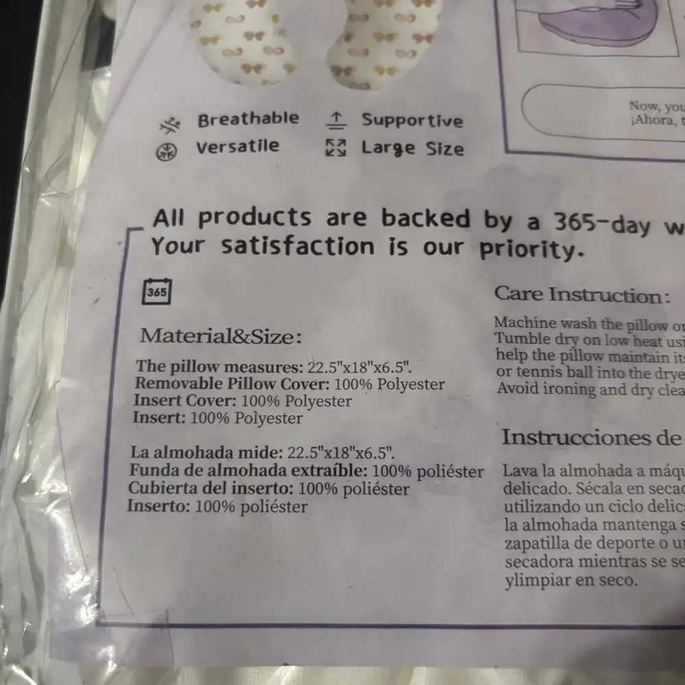 Little Grape Land Original Nursing Pillow Pink Floral
